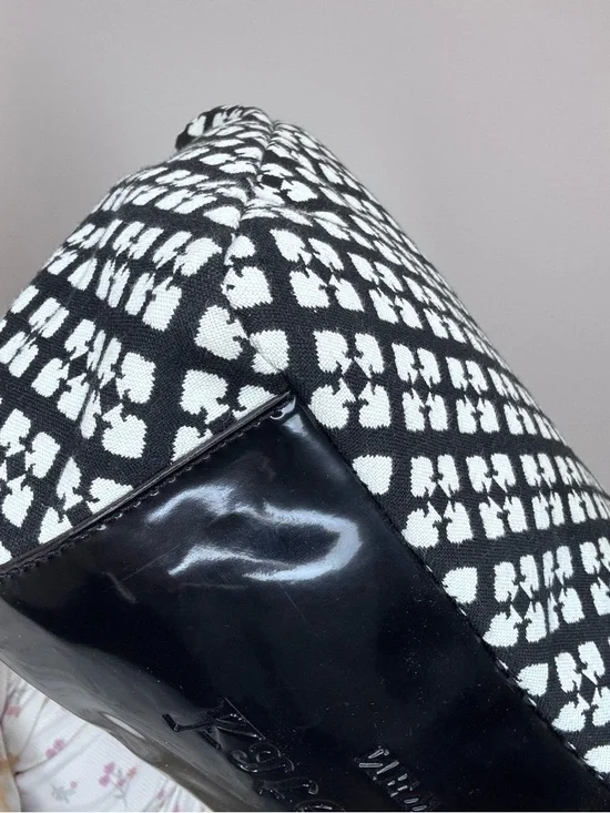 Kate Spade Classic Spade Mona shoulder bag in black and cream EUC Y2K - Picture 10 of 15